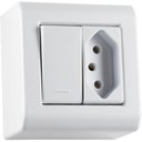 Ver imagem 2 de Caixa de Sobrepor 1 Interrup 10a 250v 1 Tomada 2p+t 10a 250v