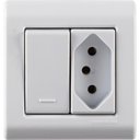 Ver imagem 1 de Caixa de Sobrepor 1 Interrup 10a 250v 1 Tomada 2p+t 10a 250v