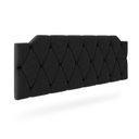Ver imagem 1 de Cabeceira Kelly de Cama Box Queen 1,60:preto