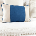 Ver imagem 1 de Capa de Almofada Retangular - 50x 30 Cm - em Linho e Veludo Almofadas Estilo