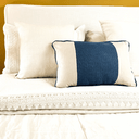 Ver imagem 3 de Capa de Almofada Retangular - 50x 30 Cm - em Linho e Veludo Almofadas Estilo