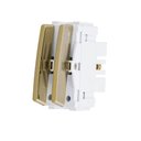 Ver imagem 1 de Módulo Interruptor Duplo Simples Gold NOVARA