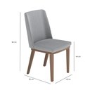 Ver imagem 6 de Conjunto de Jantar Mesa c/Vidro Donatella 4 Cadeiras Kalina - Cinza