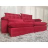 Sofá Retrátil Reclinável 2,50 m Vermelho 327 Campinas - 2