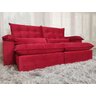 Sofá Retrátil Reclinável 2,50 m Vermelho 327 Campinas - 1