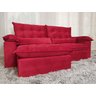 Sofá Retrátil Reclinável 2,50 m Vermelho 327 Campinas - 5