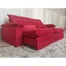 Sofá Retrátil Reclinável 2,50 m Vermelho 327 Campinas - 3