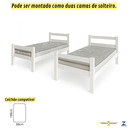 Ver imagem 5 de Beliche Barreto Lonçarcci com Colchões D33 Premium Cor:branco