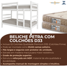 Beliche Barreto Lonçarcci com Colchões D33 Premium Cor:branco - 2