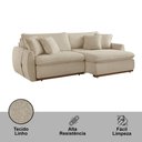 Ver imagem 5 de Sofá Cama Retrátil e Reclinável Inova 270 Cm Braço 15 Cm Meu Sofá Online