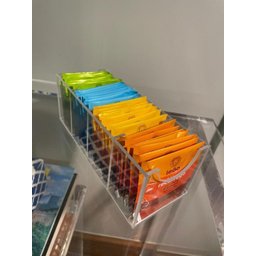 Caixa Acrílica Top Porta Saches Chá 4 Divisórias - 7