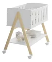 Ver imagem 1 de Berço Mini Sissi Matic Mdf Branco Natural Prático e Versátil Infantil