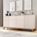 Ver imagem 1 de Aparador Buffet Sala de Estar 4 Portas 180cm Visari C01 - D’Rossi