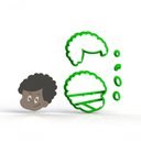 Ver imagem 1 de Cortador 3 Palavrinhas - Davi Tamanho 5 Cm