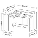 Ver imagem 5 de Balcão para Escritório para Atendimento/recepção Freijó/branco