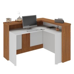 Balcão para Escritório para Atendimento/recepção Freijó/branco - 4