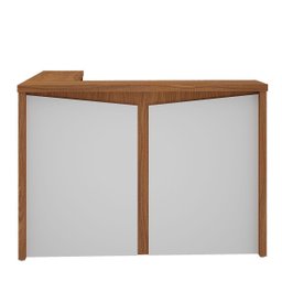 Balcão para Escritório para Atendimento/recepção Freijó/branco - 3