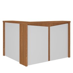 Balcão para Escritório para Atendimento/recepção Freijó/branco - 2