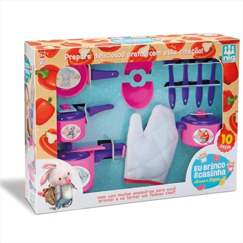 Kit Cozinha Infantil Arroz e Feijão - Nig Brinquedos