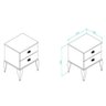 Mesa Cabeceira Infantil Cl 4001 C/ 2 Gavetas Rustico - Movelbento - 2