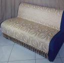 Ver imagem 5 de Capa manta sofá sala dourada argolas jacquard 1,40x1,80