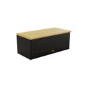 Ver imagem 1 de Armário Aéreo Geladeira 1 Porta Basculante Rústico MDF 80cm Joy Yescasa Preto
