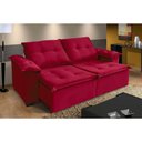 Ver imagem 1 de Sofá Berlin 4 Lugares 2,20cm - de Casa Décor e Estofados Vermelho