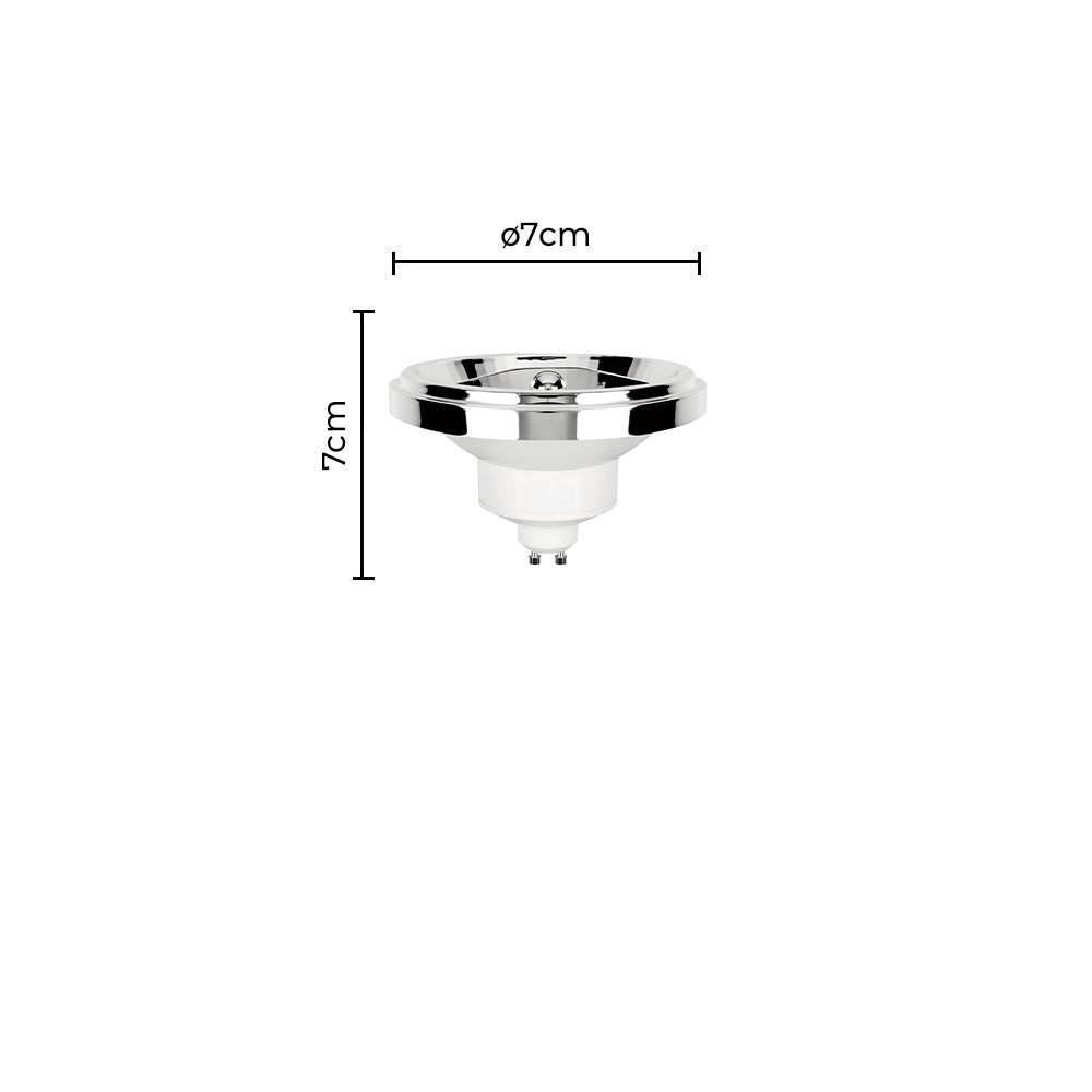 Lâmpada Led Ar111 Gu10 12° Irc 95 12w - Nordecor Bivolt 2700k (luz Quente - Amarela) - 2