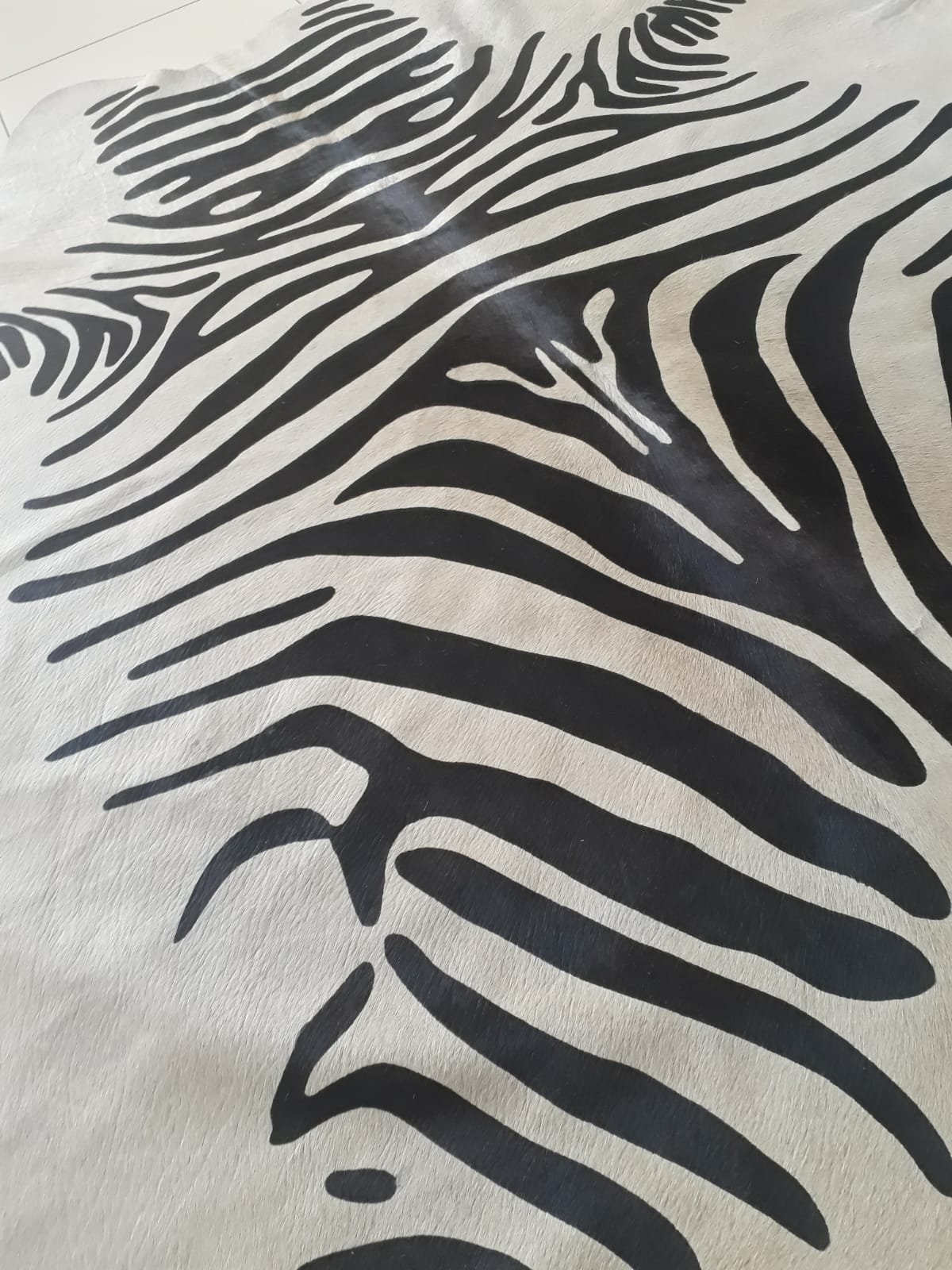 Tapete de Couro Natural  Zebra 1,90x1,80m