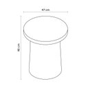 Ver imagem 2 de Mesa de Apoio Orgânica Jardim 47cm Decoração Amanhecer Rivatti