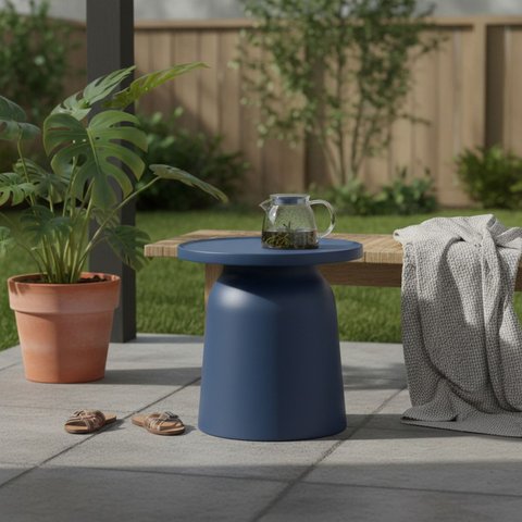 Mesa de Apoio Orgânica Jardim 47cm Decoração Amanhecer Rivatti