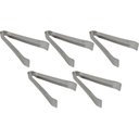 Ver imagem 1 de Kit 5 Pegadores Inox 14cm Mini para Buffets Bar Bebidas Lyor Servir Frutas Frios Aperitivos