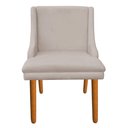 Ver imagem 2 de Kit 10 Cadeiras de Jantar Suede Bege Pés Palito