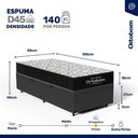 Ver imagem 4 de Cama Box Baú com Colchão de Espuma D45 Ortobom Airtech 150 D45 Solteiro 88cm