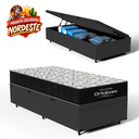 Ver imagem 2 de Cama Box Baú com Colchão de Espuma D45 Ortobom Airtech 150 D45 Solteiro 88cm