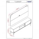 Ver imagem 6 de Painel para TV Duna 65" 182cm MDP Design Curvo Off White Madetec Móveis