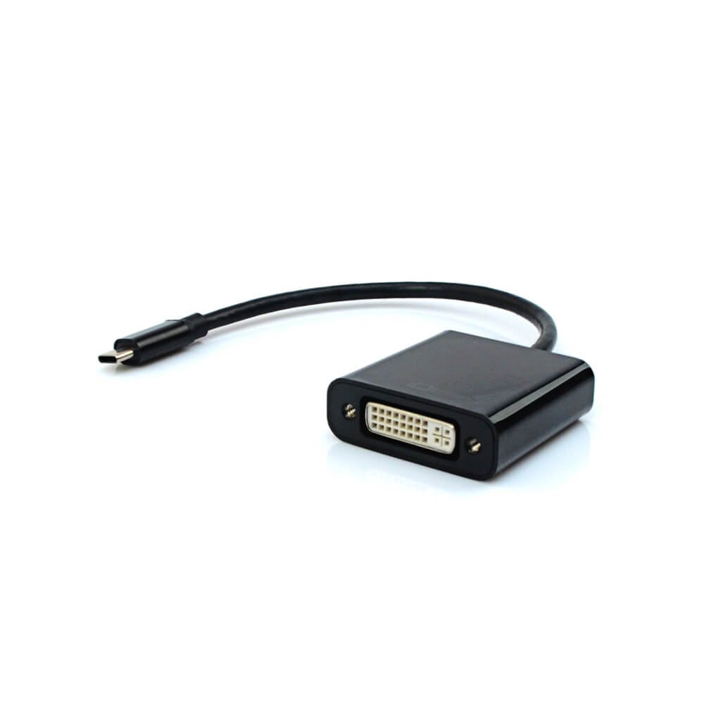 Cabo Adaptador DVI fio USB-C M ADP-301BK Preto - Plus Cable - 2
