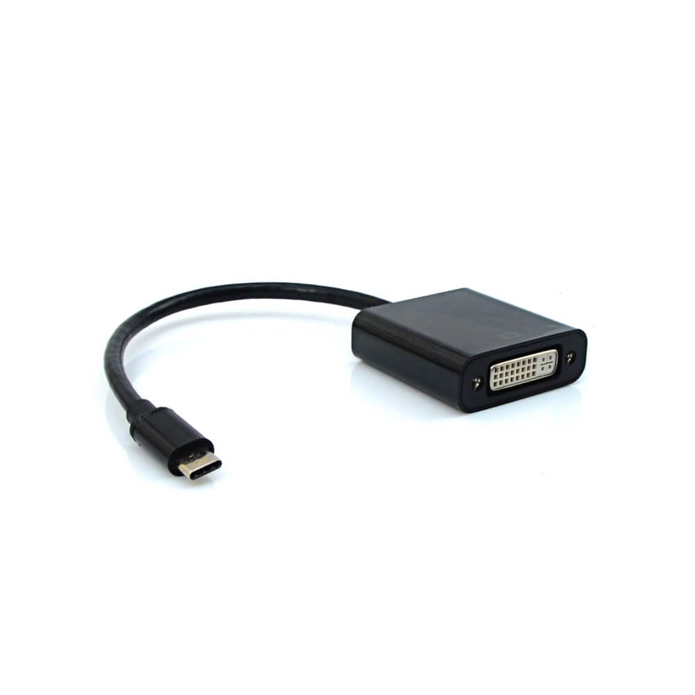 Cabo Adaptador DVI fio USB-C M ADP-301BK Preto - Plus Cable