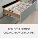 Ver imagem 4 de Cozinha Rainha 4 Peças 4 Portas 5 Gavetas MDF 190cm Verde e Nature Nesher Móveis