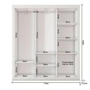 Ver imagem 3 de Guarda Roupa Casal Ambiente Cor2303044 Branco - Araplac