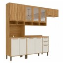 Ver imagem 3 de Cozinha Modulada Compacta 4 Peças 12 Portas MDF 270cm Malta Espresso Móveis
