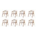 Ver imagem 2 de Kit 8 Cadeiras para Mesa de Jantar Gaia