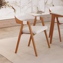 Ver imagem 1 de Kit 8 Cadeiras para Mesa de Jantar Gaia Yescasa Bege