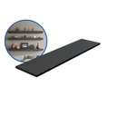 Ver imagem 2 de 1 Prateleira Preta 80X20 Com Suporte Flutuante Mdf Organizadora Decoração Cozinha Quarto Banheiro
