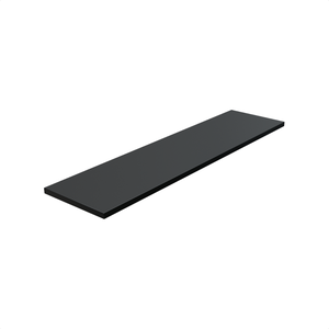 1 Prateleira Preta 80X20 Com Suporte Flutuante Mdf  Organizadora Decoração Cozinha Quarto Banheiro