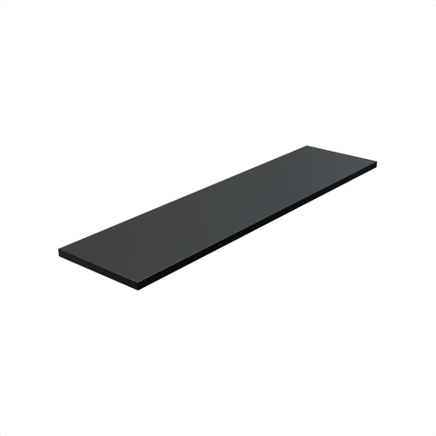 1 Prateleira Preta 80X20 Com Suporte Flutuante Mdf  Organizadora Decoração Cozinha Quarto Banheiro