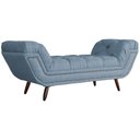 Ver imagem 4 de Recamier Calçadeira Estofado Sienna Queen 160 cm Linho Azul