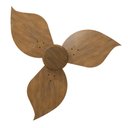 Ver imagem 4 de Ventilador de Teto Natuvent Flower no Light 3 Pás Madeira Imbuia