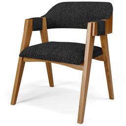 Mesa de Jantar Redonda Cora 120cm Off White M04 com 04 Cadeiras Living Suran Linho Chumbo - Lyam Lya - 6