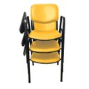 Ver imagem 2 de 03 Cadeiras Universitárias Linha Hotel Auditório Amarelo